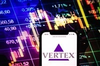 Vertex Pharmaceuticals stock price chart 